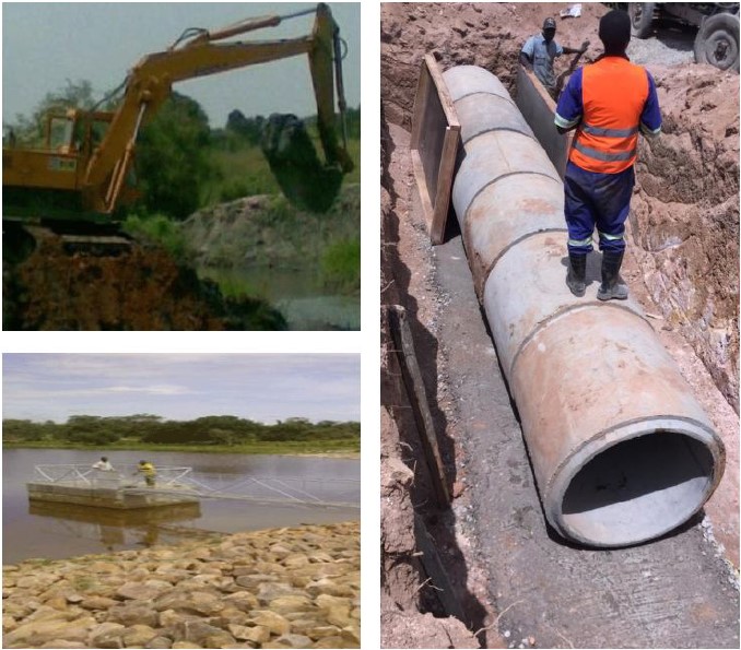 Water works and pipeline construction